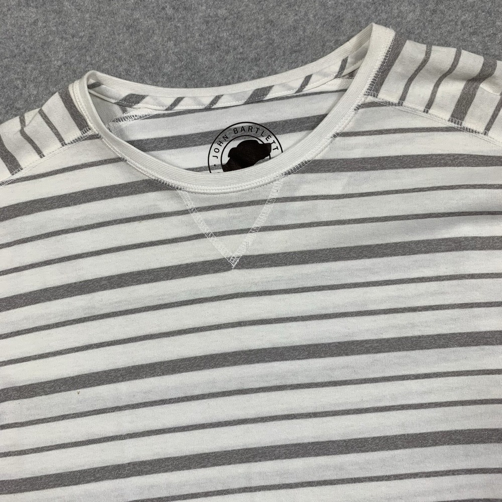 John Bartlett Consensus T-Shirt Mens XL Crew Neck Tee Striped Short‎ Sleeve NWT